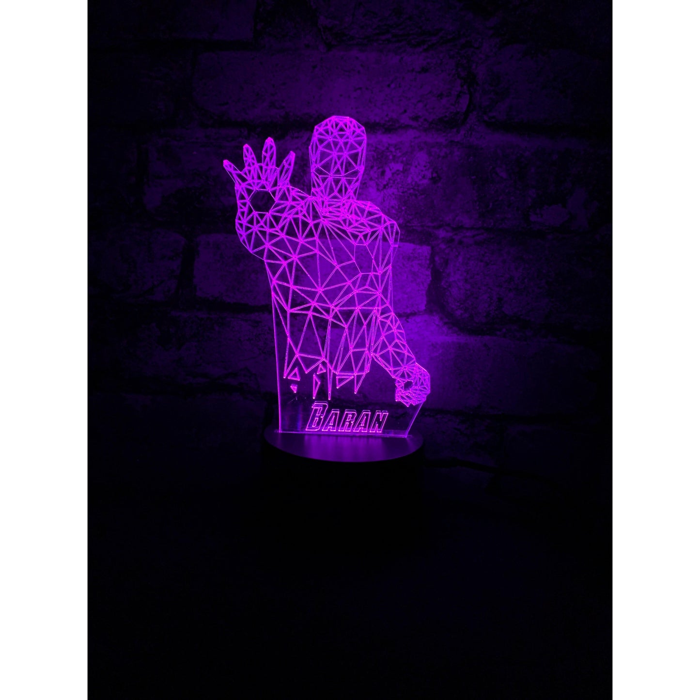 Ironman LED Lamp Night Light Night Light Stock Car & Banger Toy Tracks