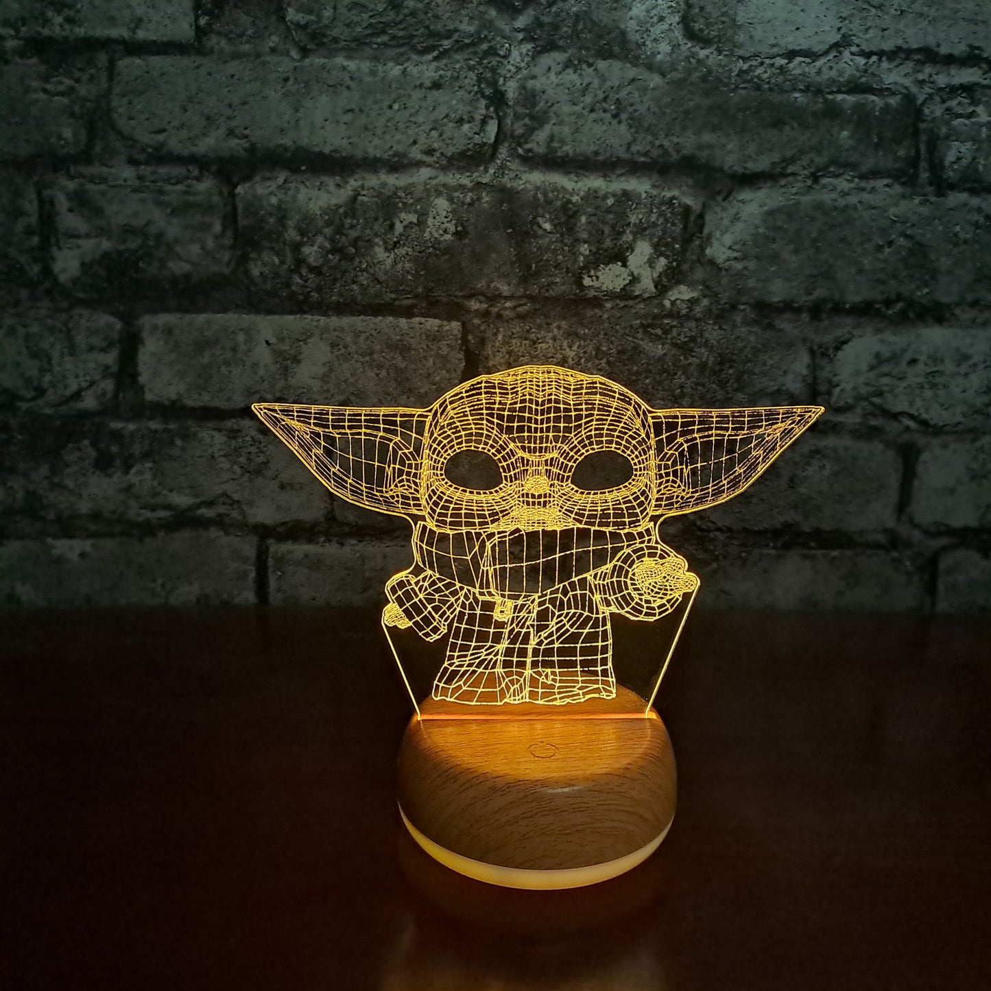 Baby Yoda LED Lamp Night Light Night Light Stock Car & Banger Toy Tracks