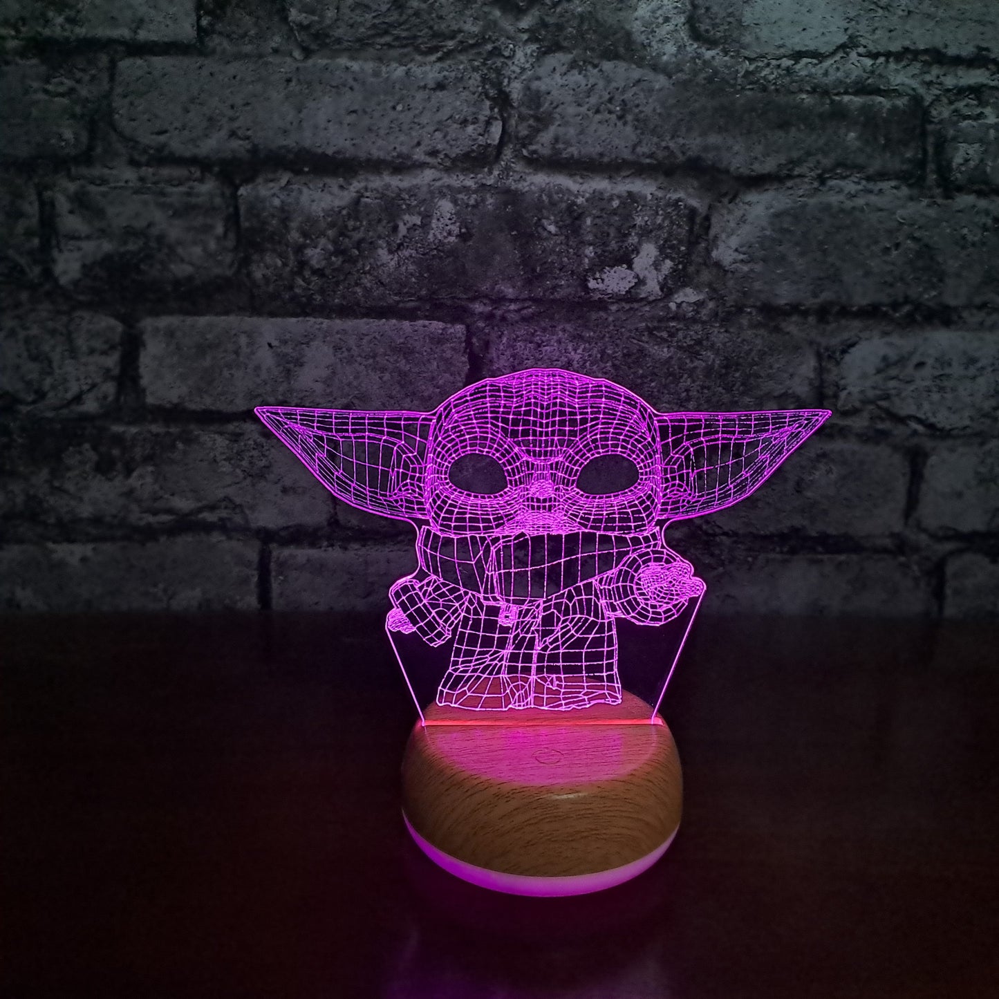 Baby Yoda LED Lamp Night Light Night Light Stock Car & Banger Toy Tracks