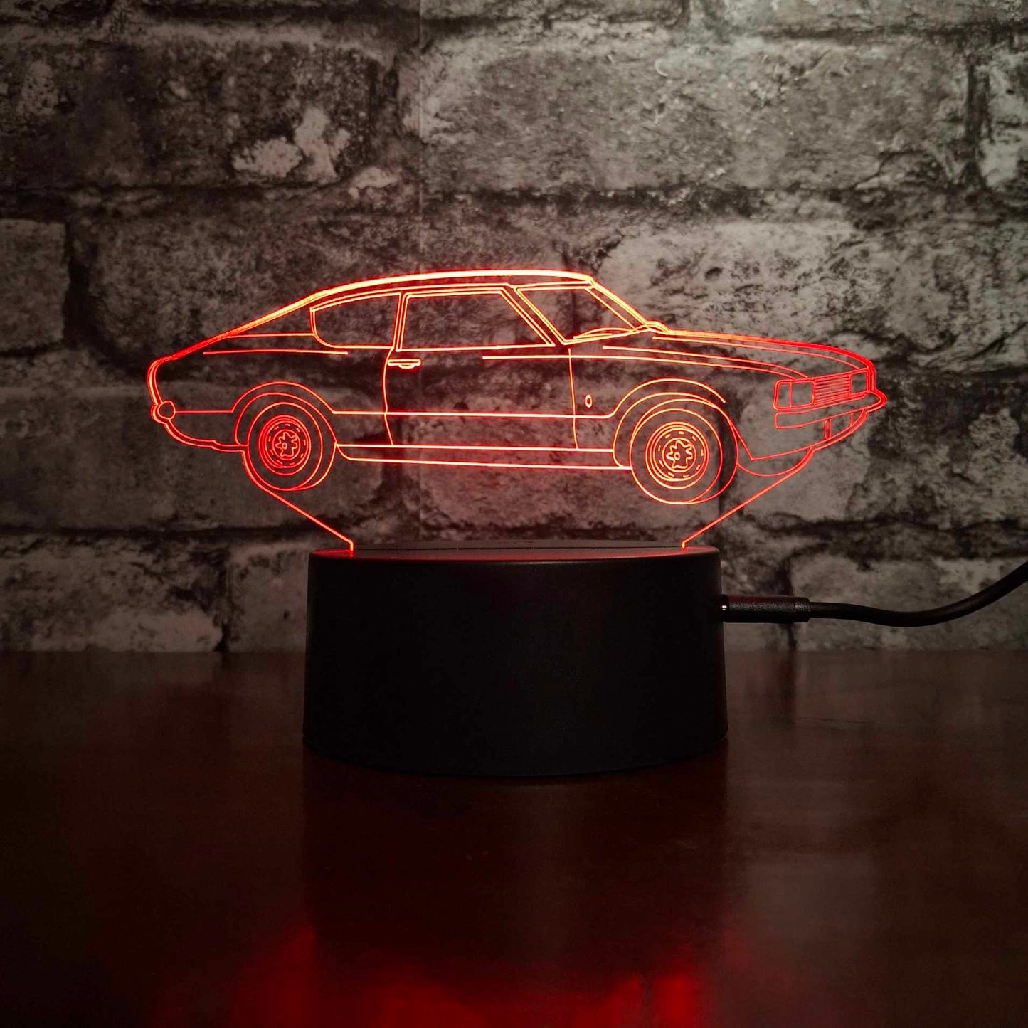 1975 Granada Coupe LED Lamp Night Light - Stock Car & Banger Toy Tracks - Night Light