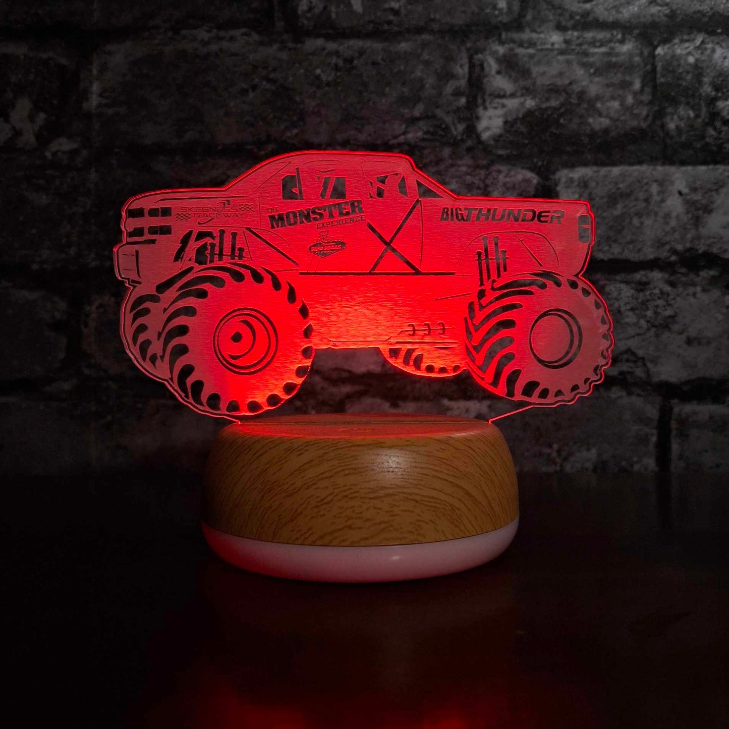 Big Thunder SkegVegas Monster Truck LED Lamp Night Light Night Light Stock Car & Banger Toy Tracks