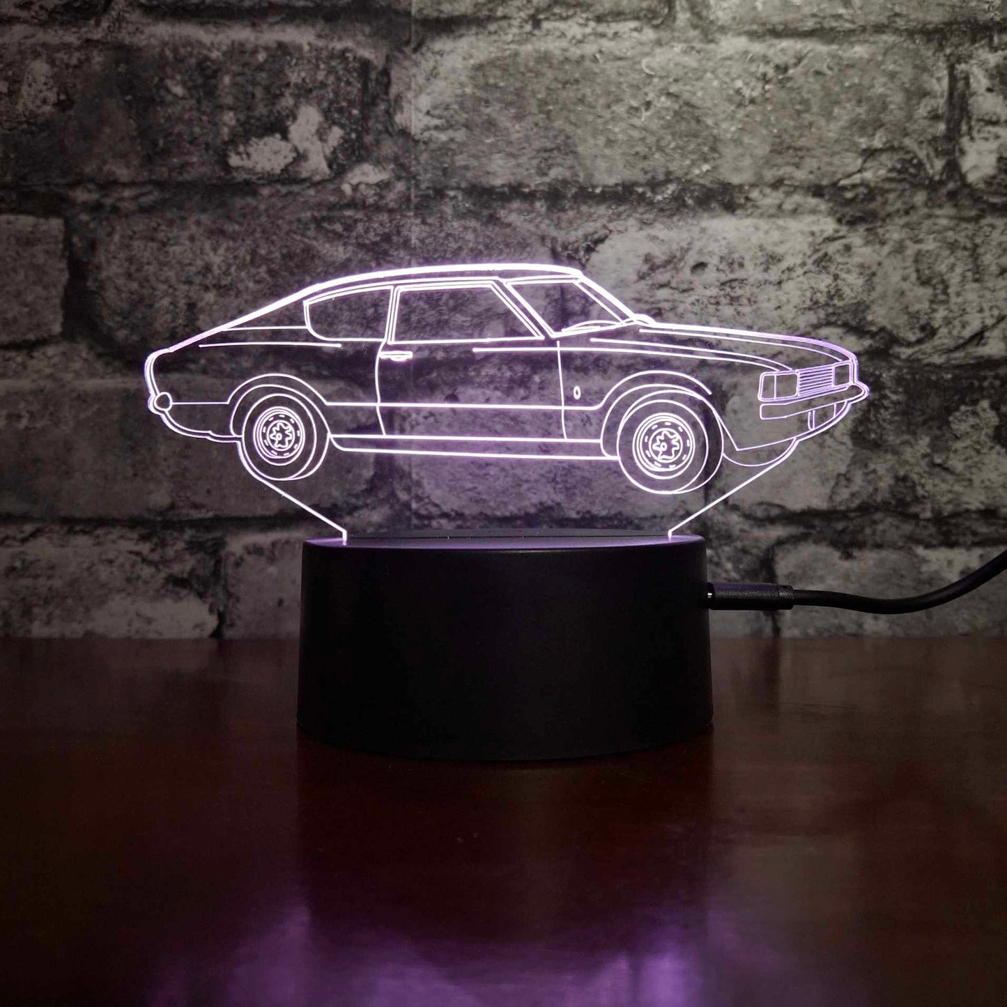 1975 Granada Coupe LED Lamp Night Light - Stock Car & Banger Toy Tracks - Night Light