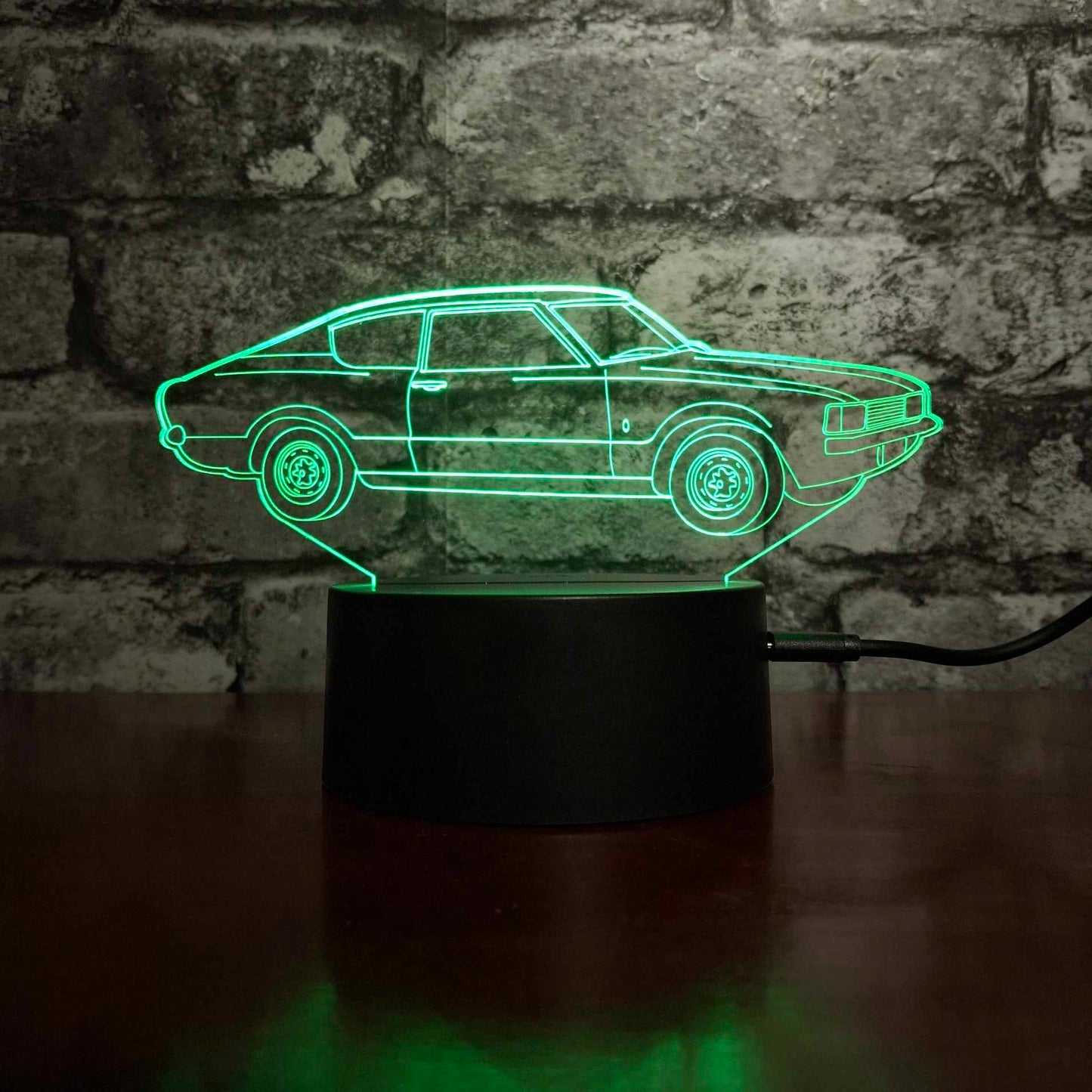 1975 Granada Coupe LED Lamp Night Light - Stock Car & Banger Toy Tracks - Night Light