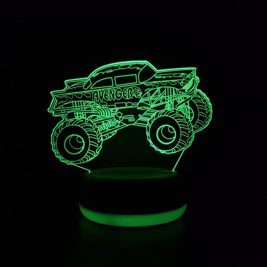 Avenger Monster Truck LED Lamp Night Light