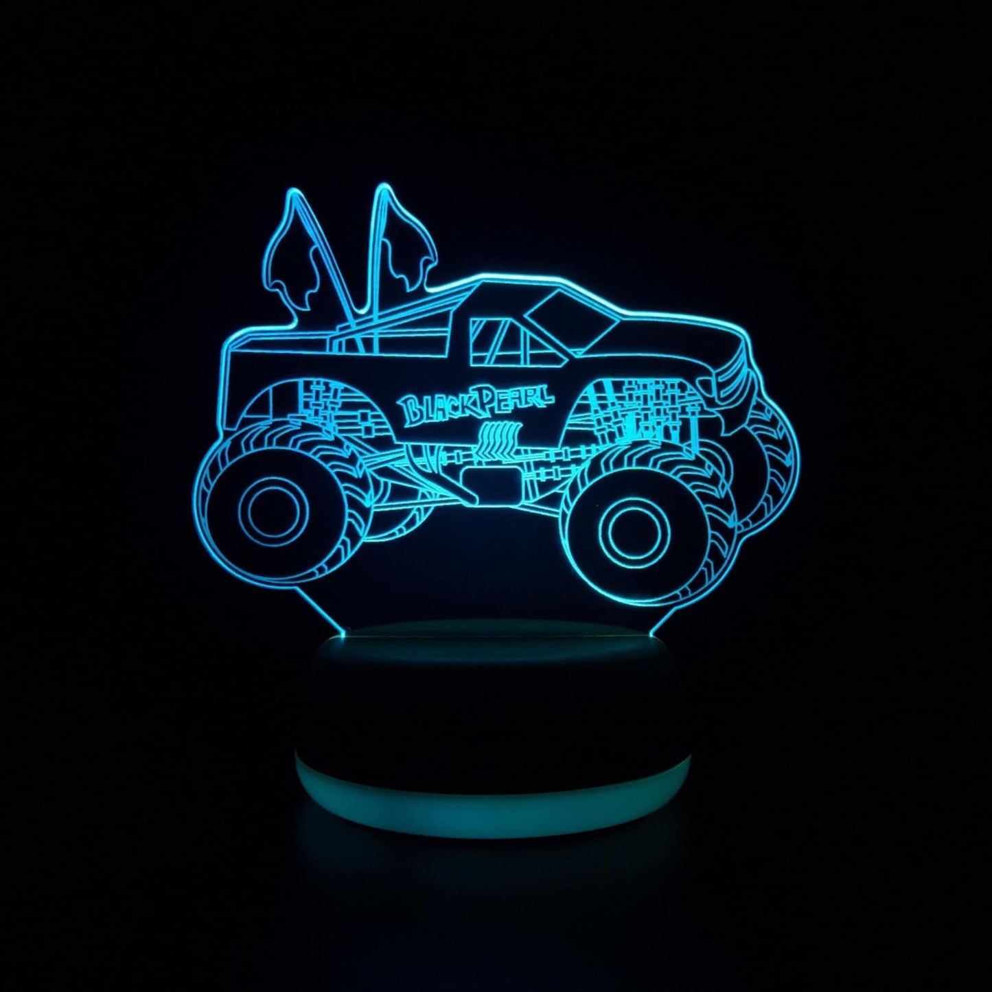 Black Pearl Monster Truck LED Lamp Night Light