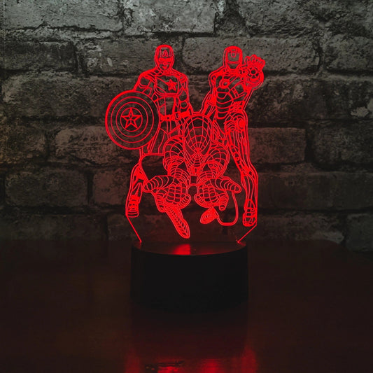 Superhero Night Light - Night Light - Stock Car & Banger Toy Tracks