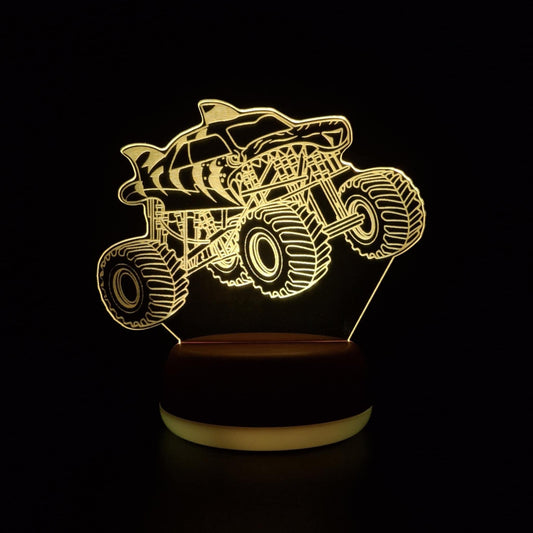 Tiger Shark Monster Truck LED Lamp Night Light