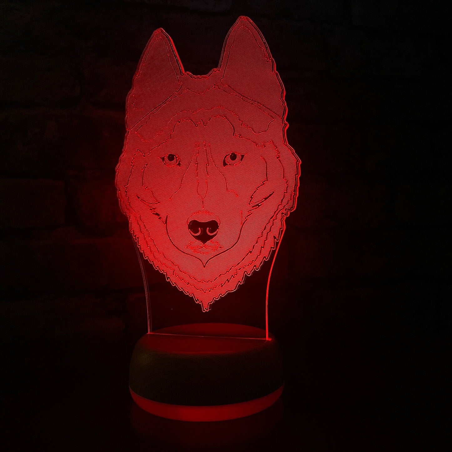 Personalised Husky LED Lamp Night Light  Night Light Stock Car & Banger Toy Tracks