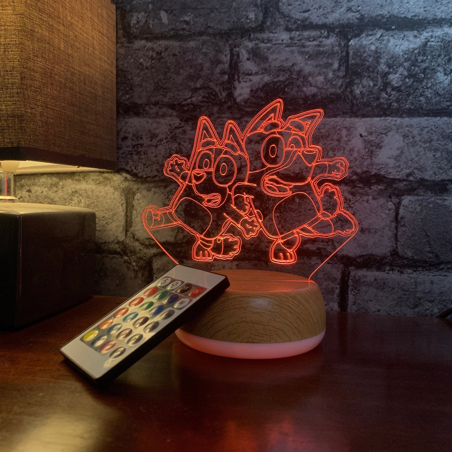 Bluey LED Lamp Night Light Night Light Stock Car & Banger Toy Tracks