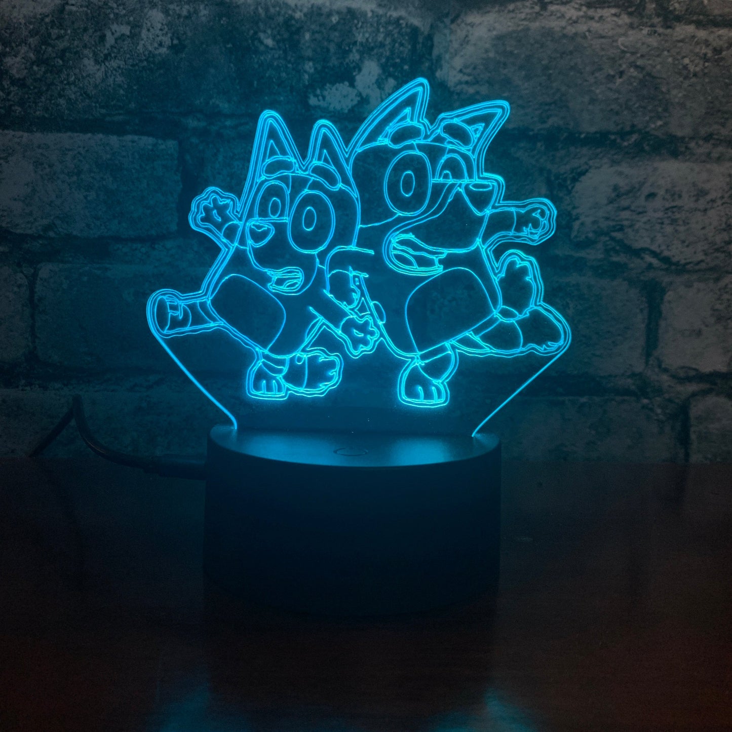 Bluey LED Lamp Night Light Night Light Stock Car & Banger Toy Tracks