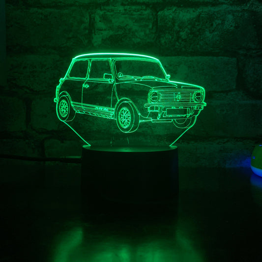 Personalised Mini Clubman LED Lamp Night Light Night Light Stock Car & Banger Toy Tracks