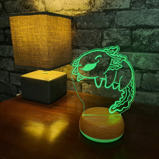Personalised Axolotl LED Lamp Night Light Night Light Stock Car & Banger Toy Tracks