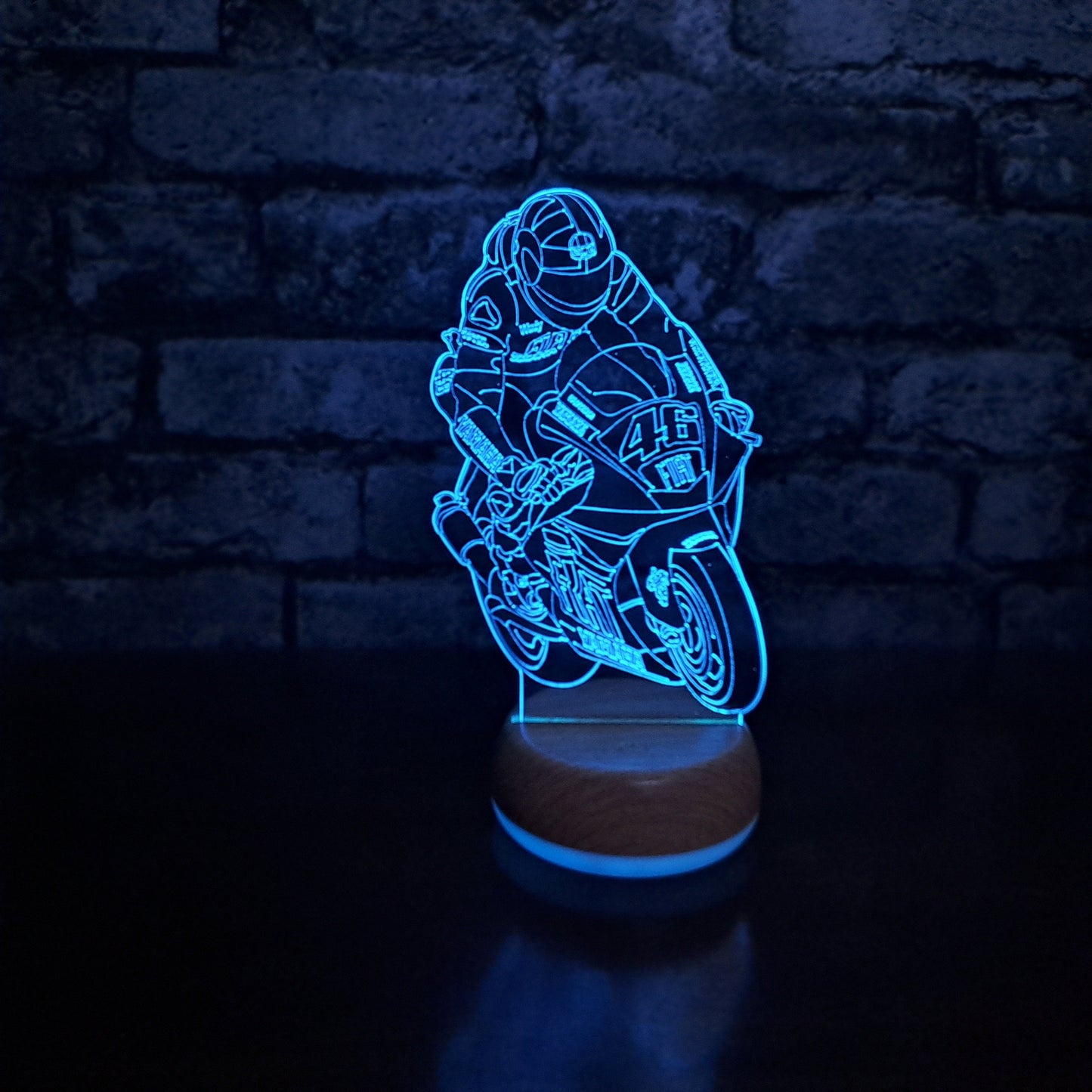 Rossi #46 LED Lamp Night Light Night Light Stock Car & Banger Toy Tracks