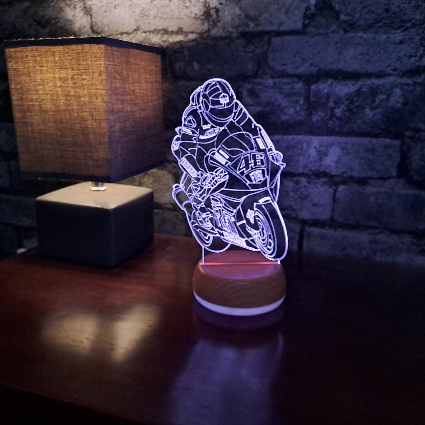 Rossi #46 LED Lamp Night Light Night Light Stock Car & Banger Toy Tracks