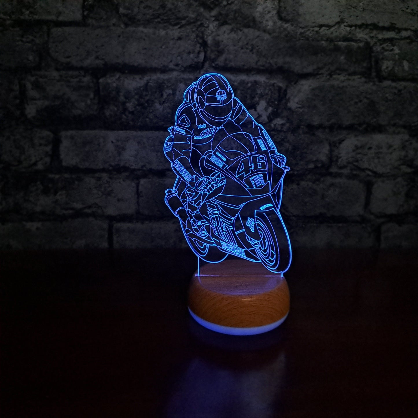 Rossi #46 LED Lamp Night Light Night Light Stock Car & Banger Toy Tracks