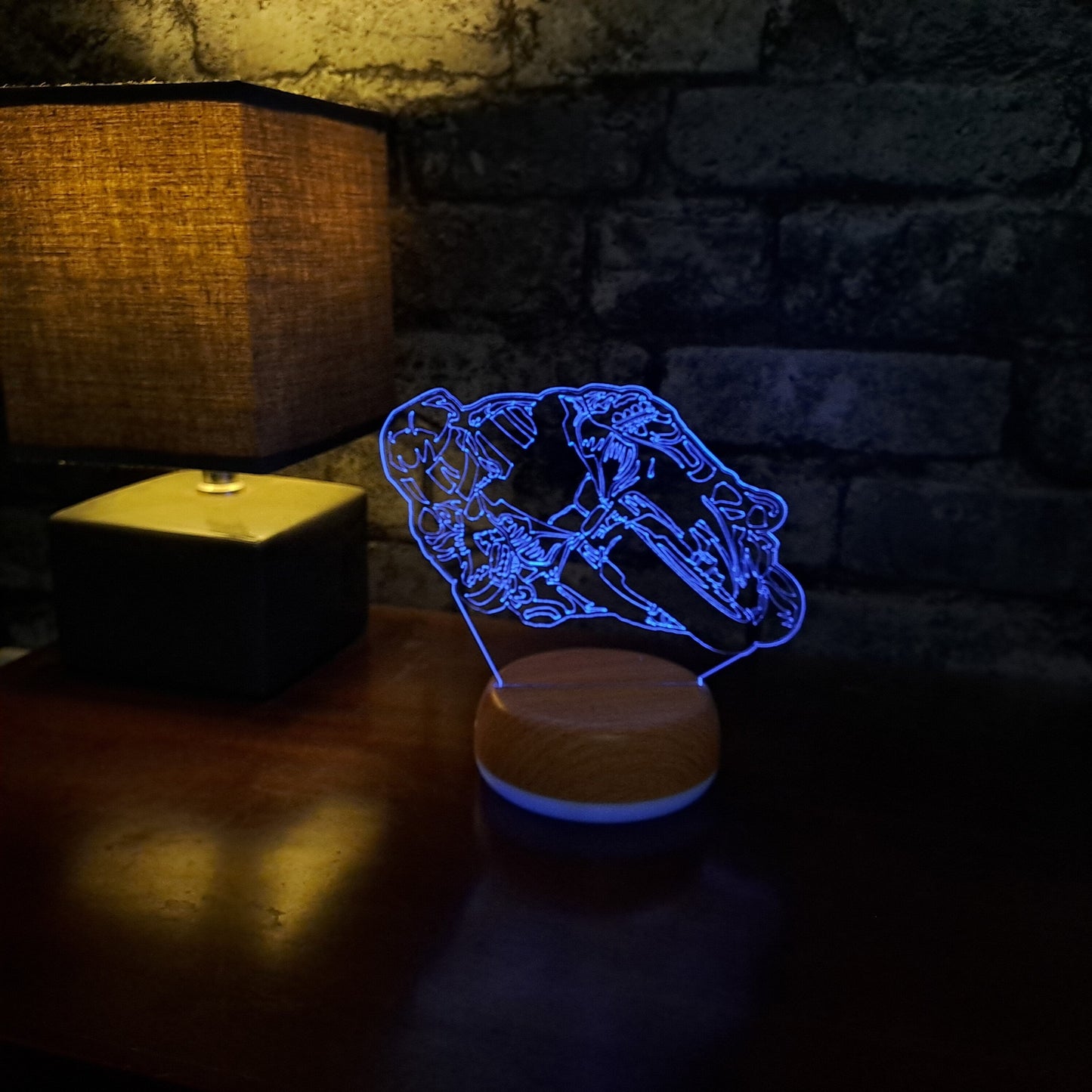 Personalised Superbike LED Lamp Night Light Night Light Stock Car & Banger Toy Tracks