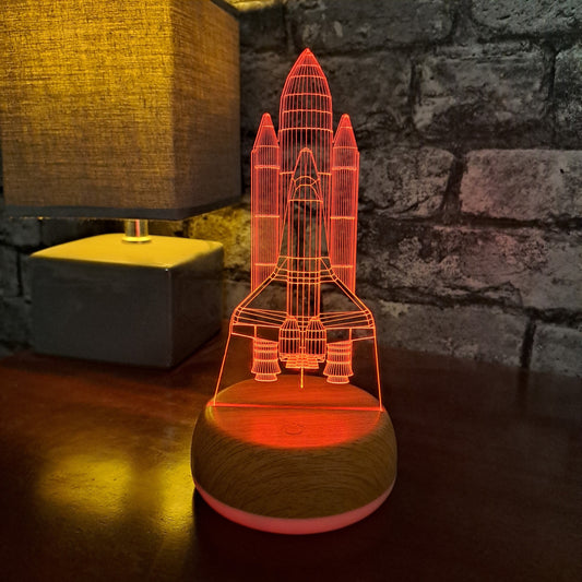 Space Shuttle LED Lamp Night Light Night Light Stock Car & Banger Toy Tracks