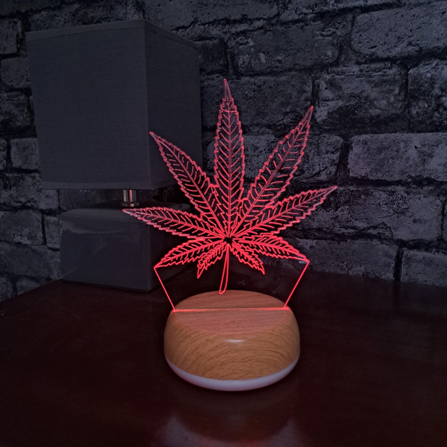 Weed Leaf LED Lamp Night Light Night Light Stock Car & Banger Toy Tracks