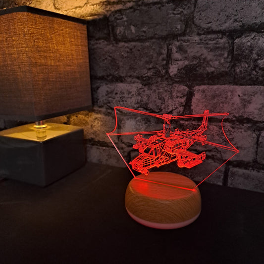 Helicopter LED Lamp Night Light Night Light Stock Car & Banger Toy Tracks