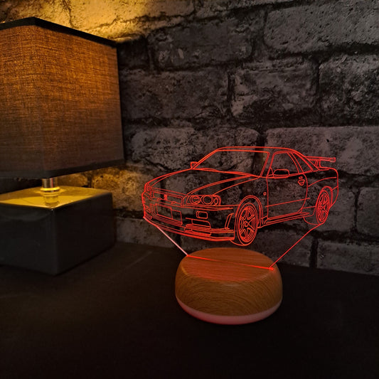 GTR Sports Car LED Lamp Night Light Night Light Stock Car & Banger Toy Tracks