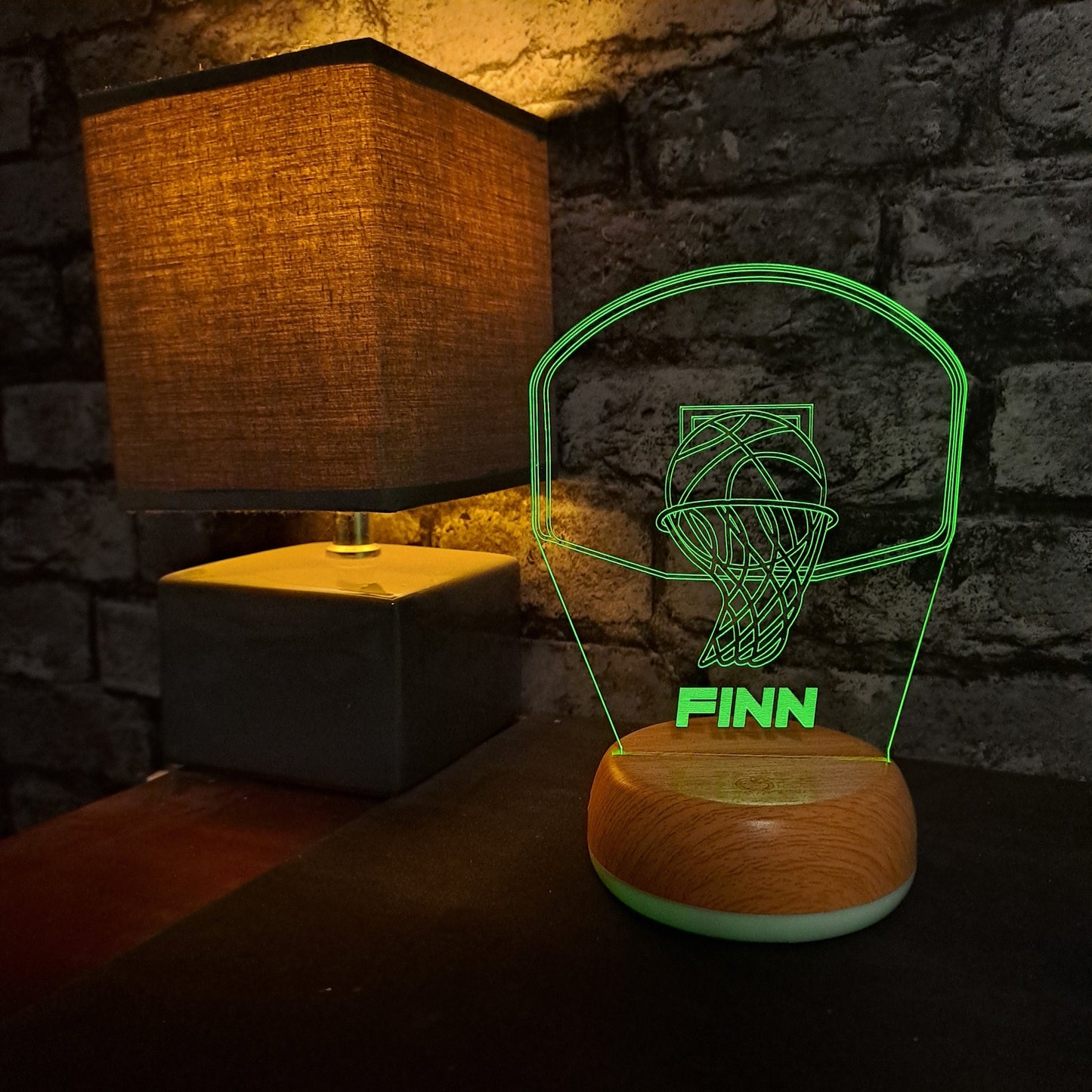 Personalised Basketball LED Lamp Night Light Night Light Stock Car & Banger Toy Tracks