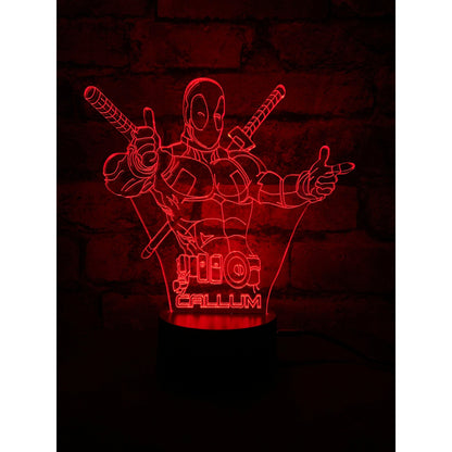 Deadpool LED Lamp Night LightÂ  Night Light Stock Car & Banger Toy Tracks