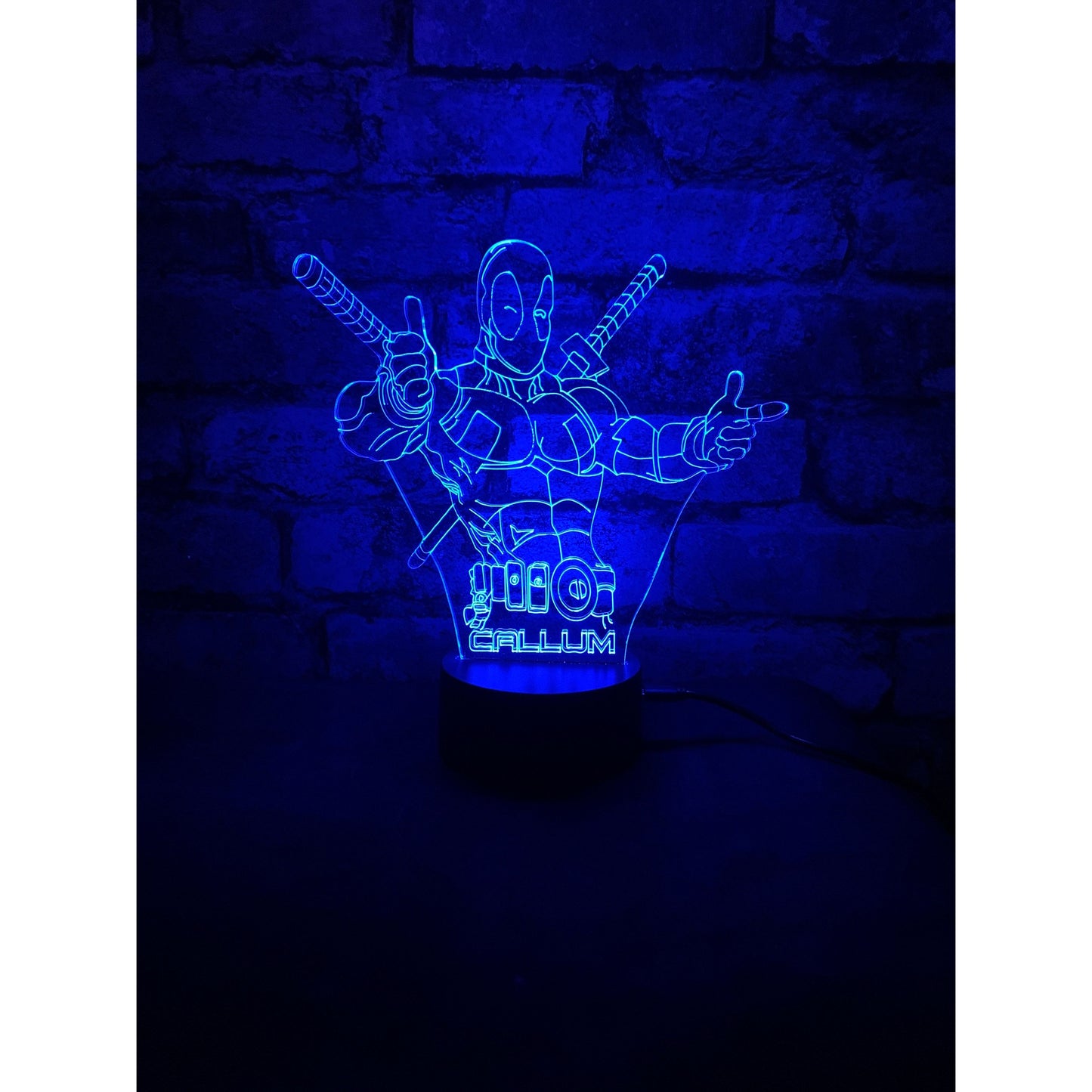 Deadpool LED Lamp Night LightÂ  Night Light Stock Car & Banger Toy Tracks