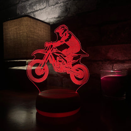 Motocross Bike LED Lamp Night Light
