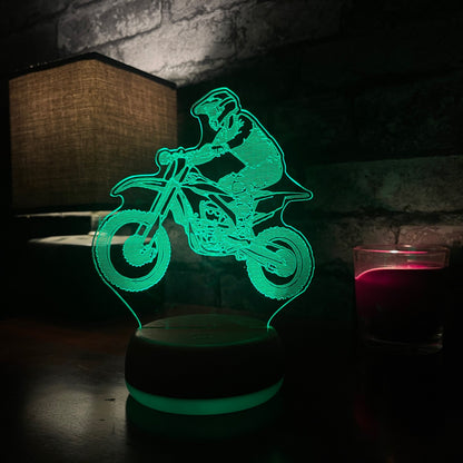 Motocross Bike LED Lamp Night Light