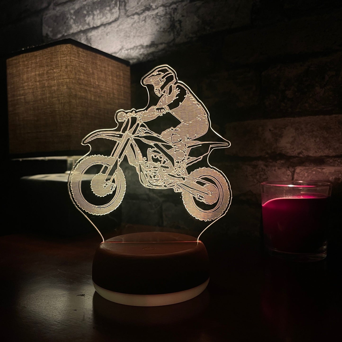 Motocross Bike LED Lamp Night Light