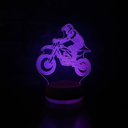 Motocross Bike LED Lamp Night Light