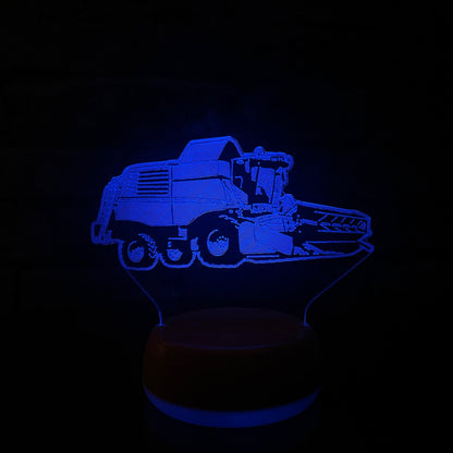 Combine Harvester LED Lamp Night Light