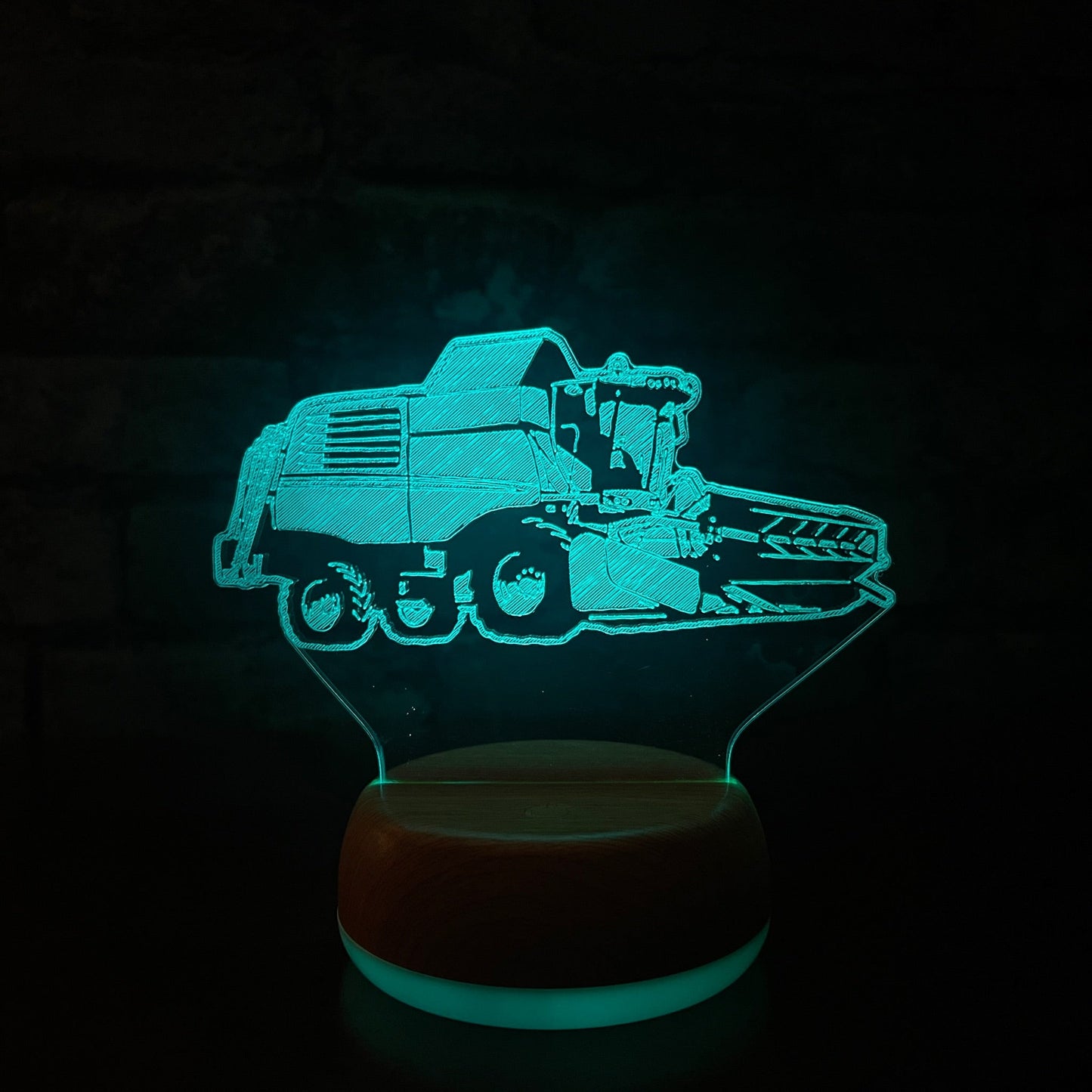 Combine Harvester LED Lamp Night Light