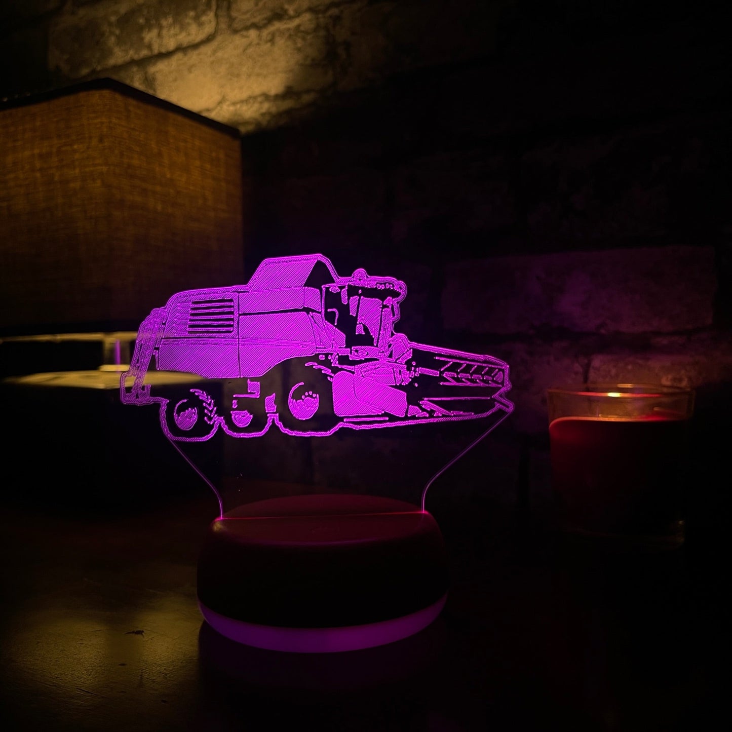 Combine Harvester LED Lamp Night Light