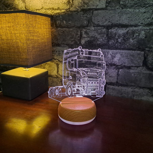 Scania Lorry LED Lamp Night Light