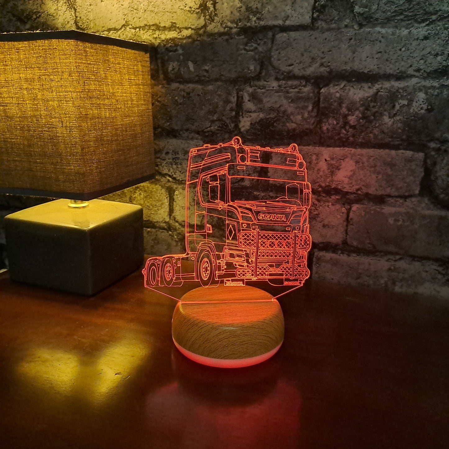 Scania Lorry LED Lamp Night Light