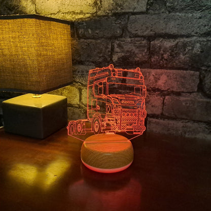 Scania Lorry LED Lamp Night Light
