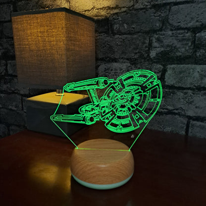 Star Trek Enterprise LED Lamp Night LightÂ  Night Light Stock Car & Banger Toy Tracks