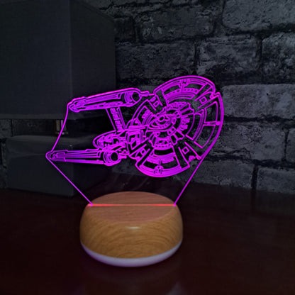 Star Trek Enterprise LED Lamp Night LightÂ  Night Light Stock Car & Banger Toy Tracks