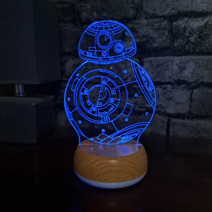 BB8 Droid LED Lamp Night LightÂ  Night Light Stock Car & Banger Toy Tracks