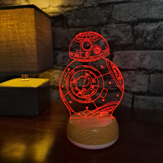 BB8 Droid LED Lamp Night LightÂ  Night Light Stock Car & Banger Toy Tracks