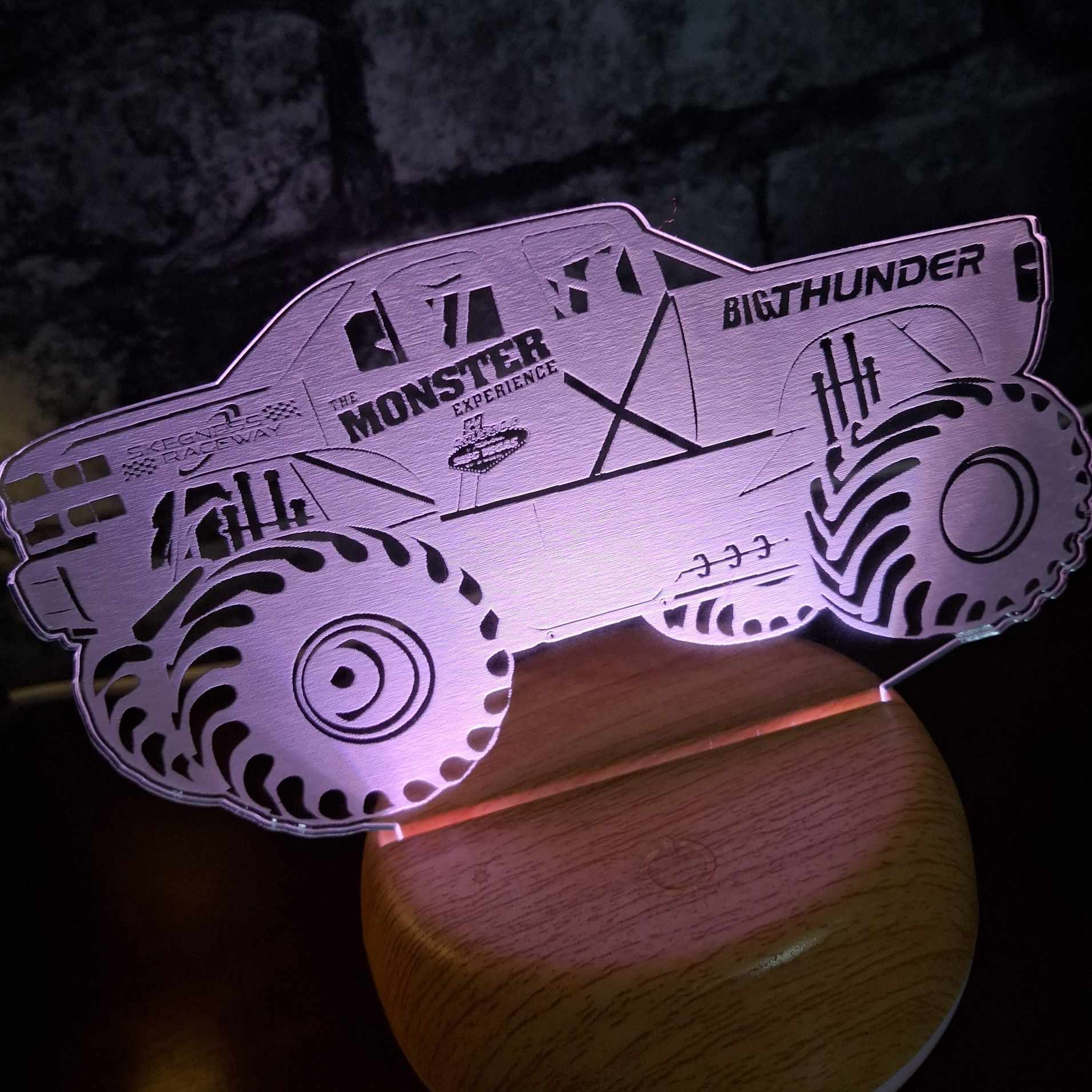 Big Thunder SkegVegas Monster Truck LED Lamp Night LightÂ  Night Light Stock Car & Banger Toy Tracks