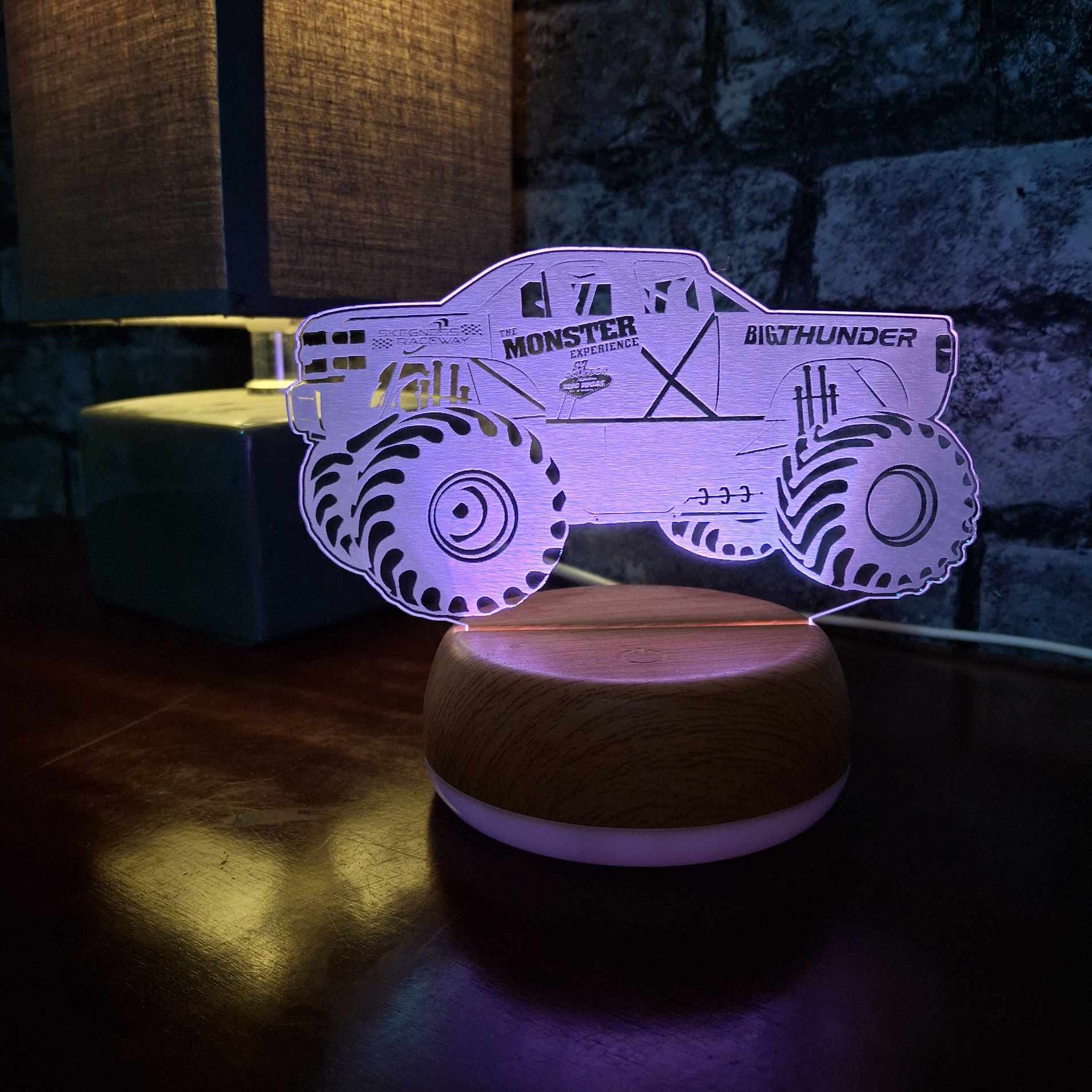 Big Thunder SkegVegas Monster Truck LED Lamp Night LightÂ  Night Light Stock Car & Banger Toy Tracks