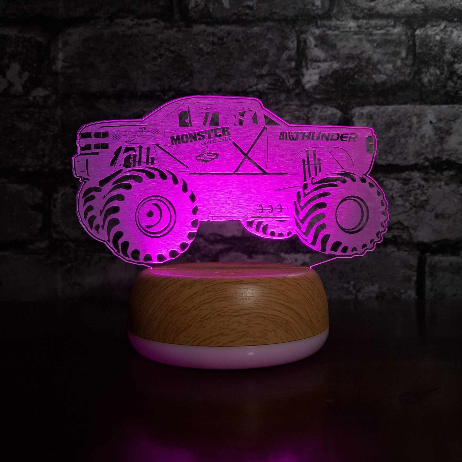 Big Thunder SkegVegas Monster Truck LED Lamp Night LightÂ  Night Light Stock Car & Banger Toy Tracks