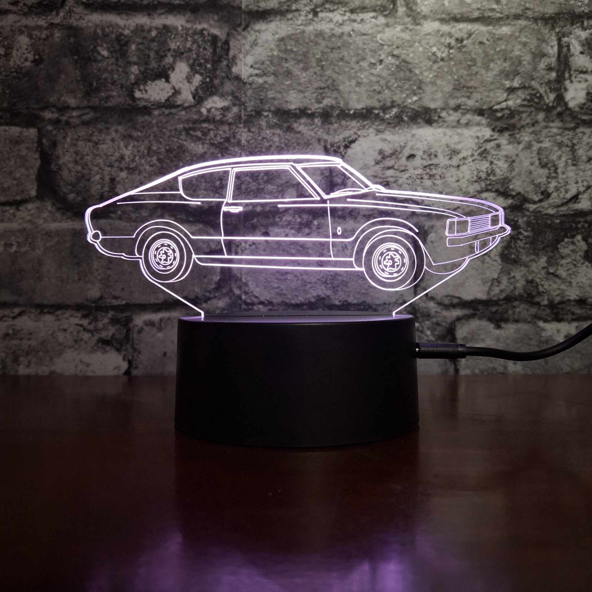 1975 Granada Coupe LED Lamp Night Light - Stock Car & Banger Toy TracksÂ -Â  Night Light