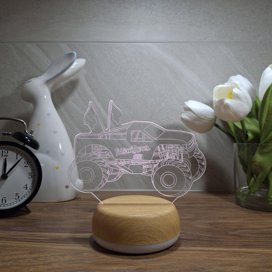 Black Pearl Monster Truck LED Lamp Night Light