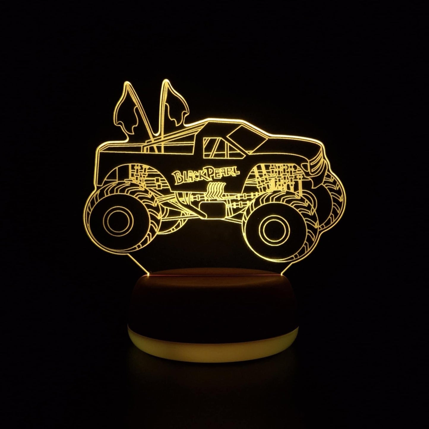 Black Pearl Monster Truck LED Lamp Night Light