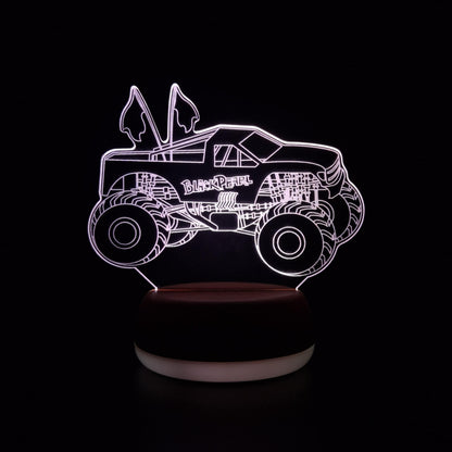 Black Pearl Monster Truck LED Lamp Night Light