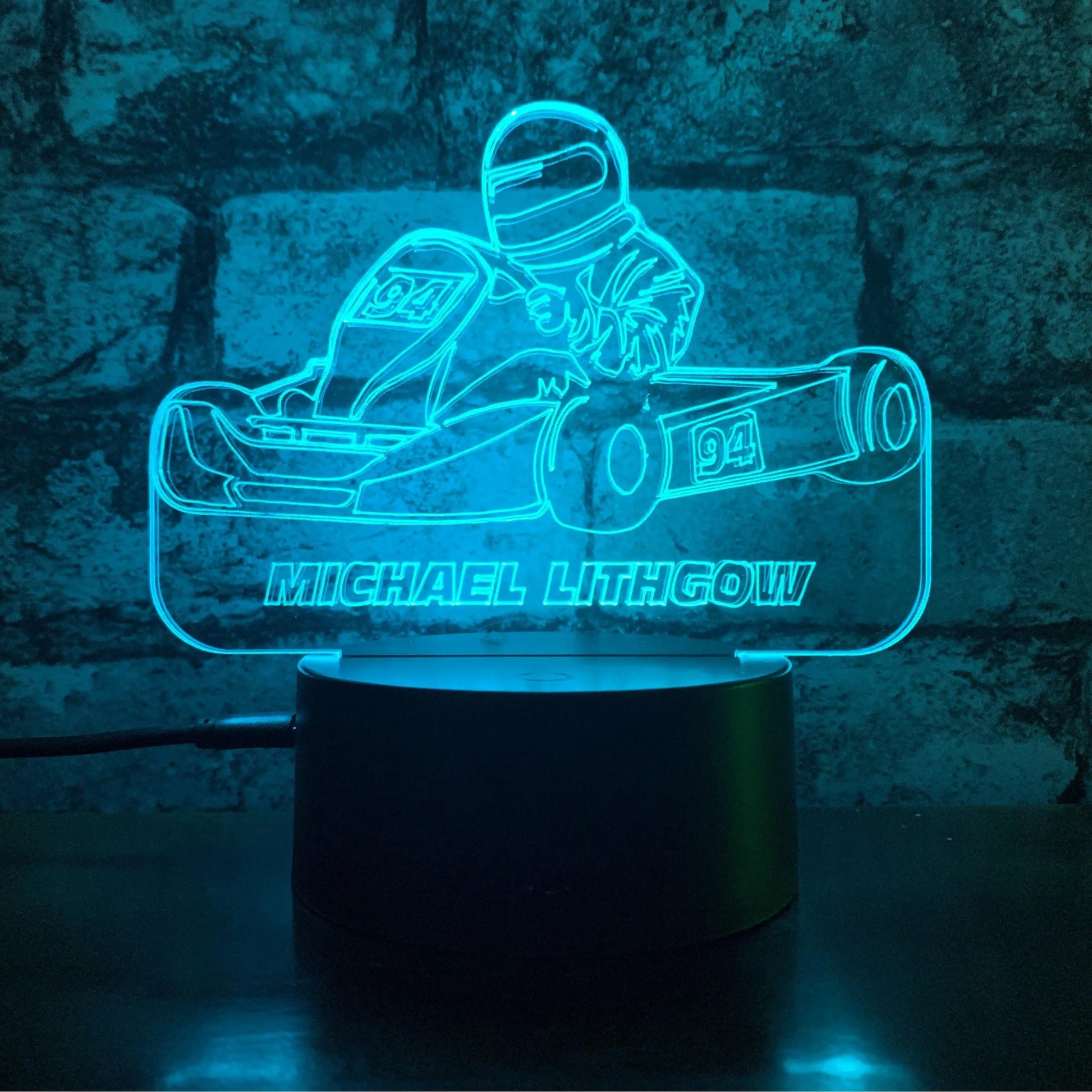 Go Kart LED Night LightÂ  Night Light Stock Car & Banger Toy Tracks