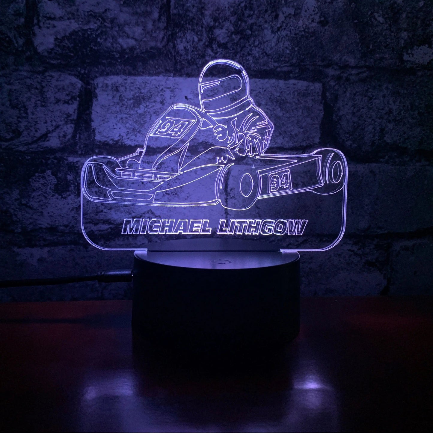 Go Kart LED Night LightÂ  Night Light Stock Car & Banger Toy Tracks